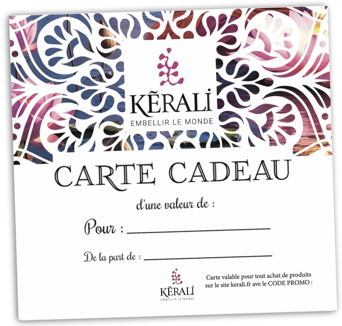 Carte CADEAU KERALI